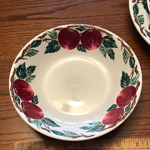 5 pc place setting Cafe Classico, Nancy Calhoun BELLA ROMA country apple design - Picture 15 of 16